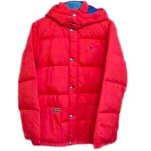 Polo Ralph Lauren Youth XL 18/20 Teen Boy Downfilled Red Winter Snow Jacket Coat